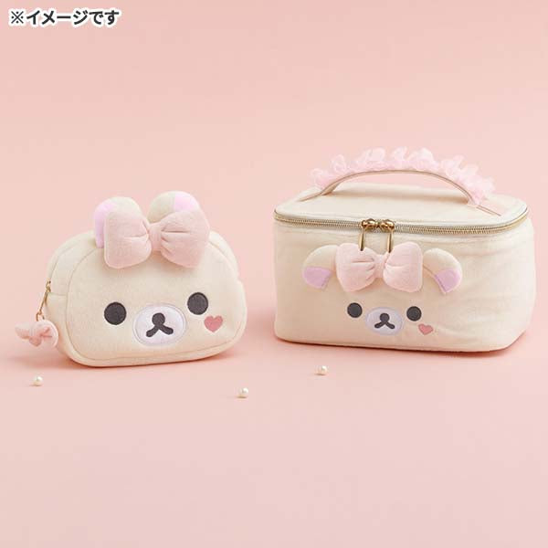 San-X | Rilakkuma Makeup Rilakkuma Mirrored Plush Pouch - Korilakkuma