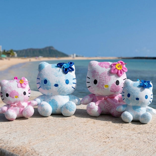 Sanrio | Hawaii Limited | Hello Kitty® Plush 4" w/ Strap - Pattern: Blue