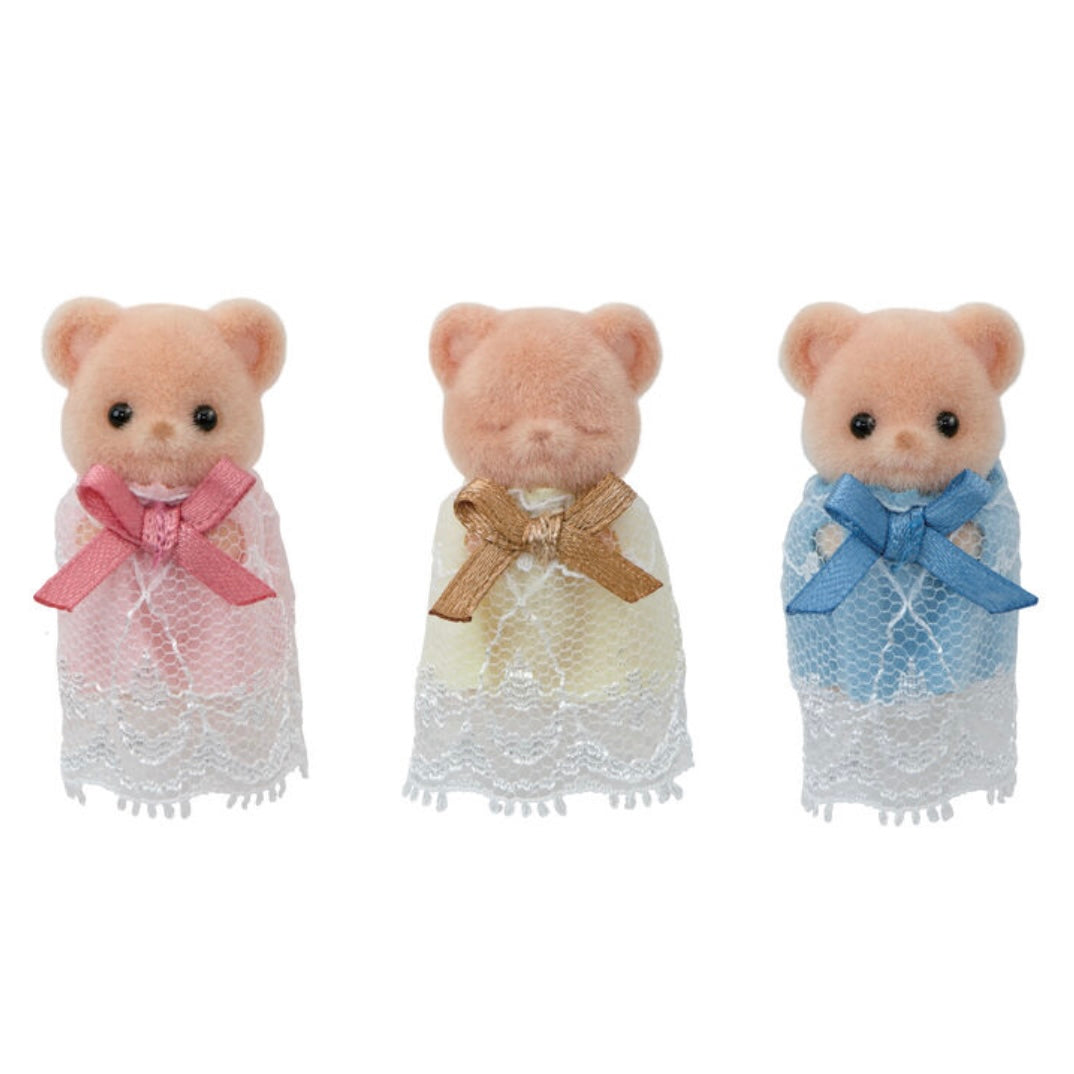Sylvanian Families | Baby Trio Set - Biscuit Bear Mitsugo-chan Healthy Baby Figures