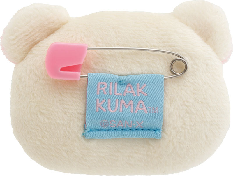 San-X | Rilakkuma Emojis Plush Toy Plush Badge AB27104 - Korilakkuma
