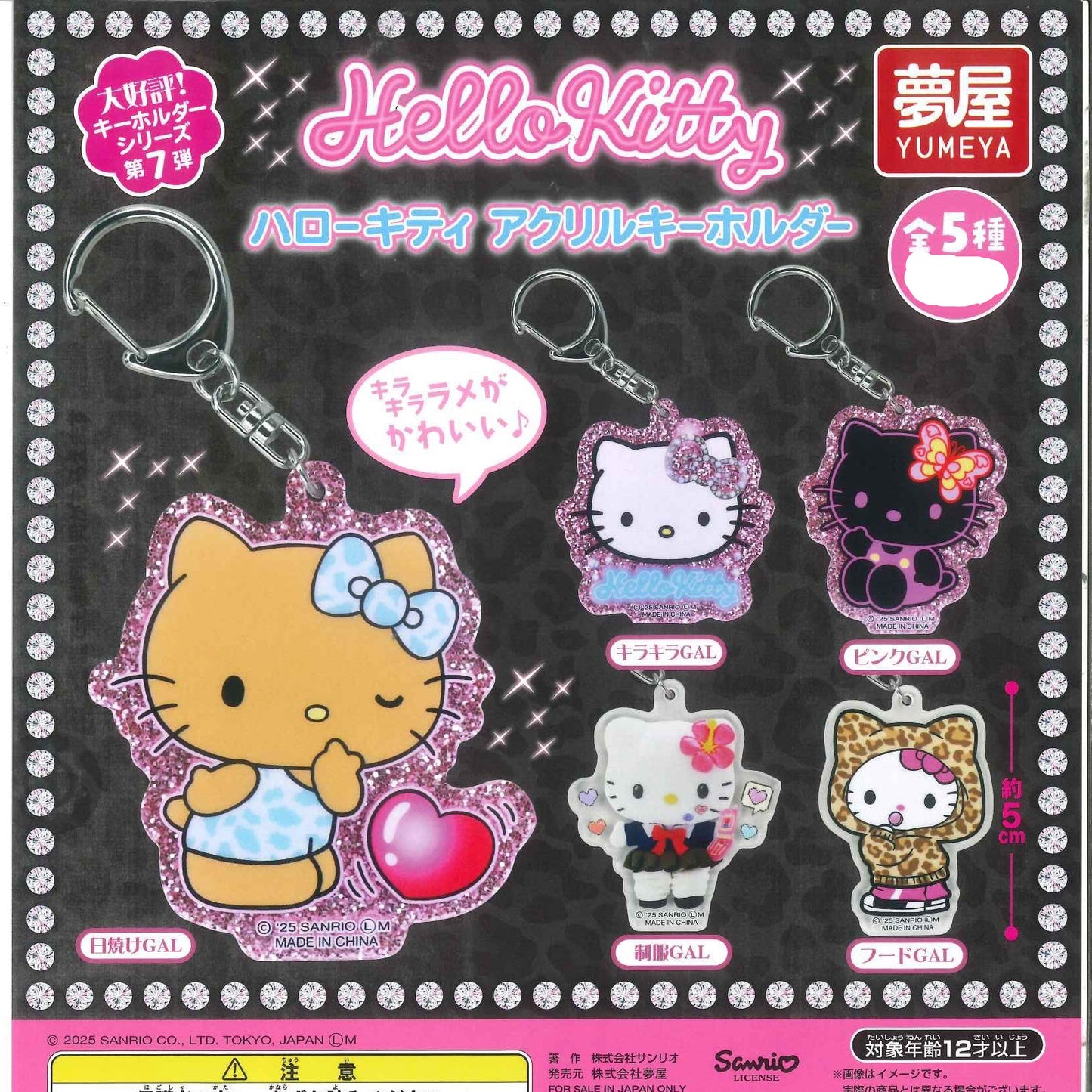 Gacha Gacha Capsule Toy | Sanrio Hello Kitty Acrylic Keychain (5 Types)