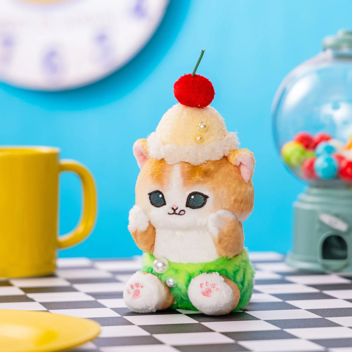 Mofusand | Mofusand Diner Mascot Keychain - Cream Soda Meow
