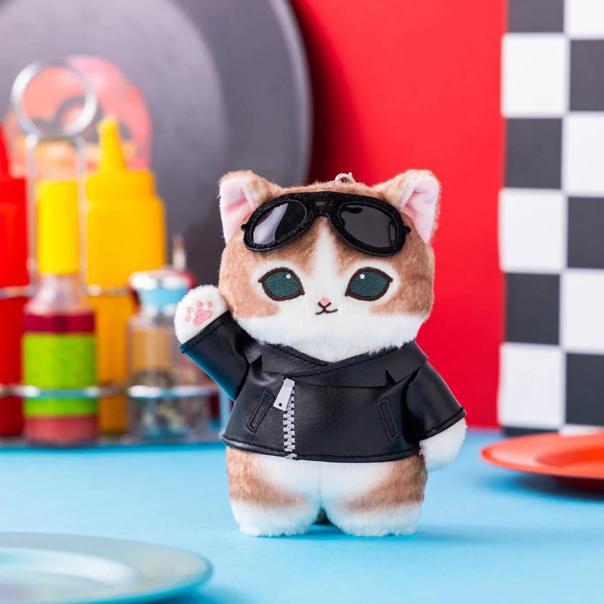 Mofusand | Mofusand Diner Mascot - Leather Jacket Meow