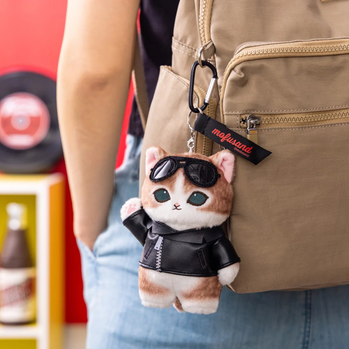 Mofusand | Mofusand Diner Mascot - Leather Jacket Meow