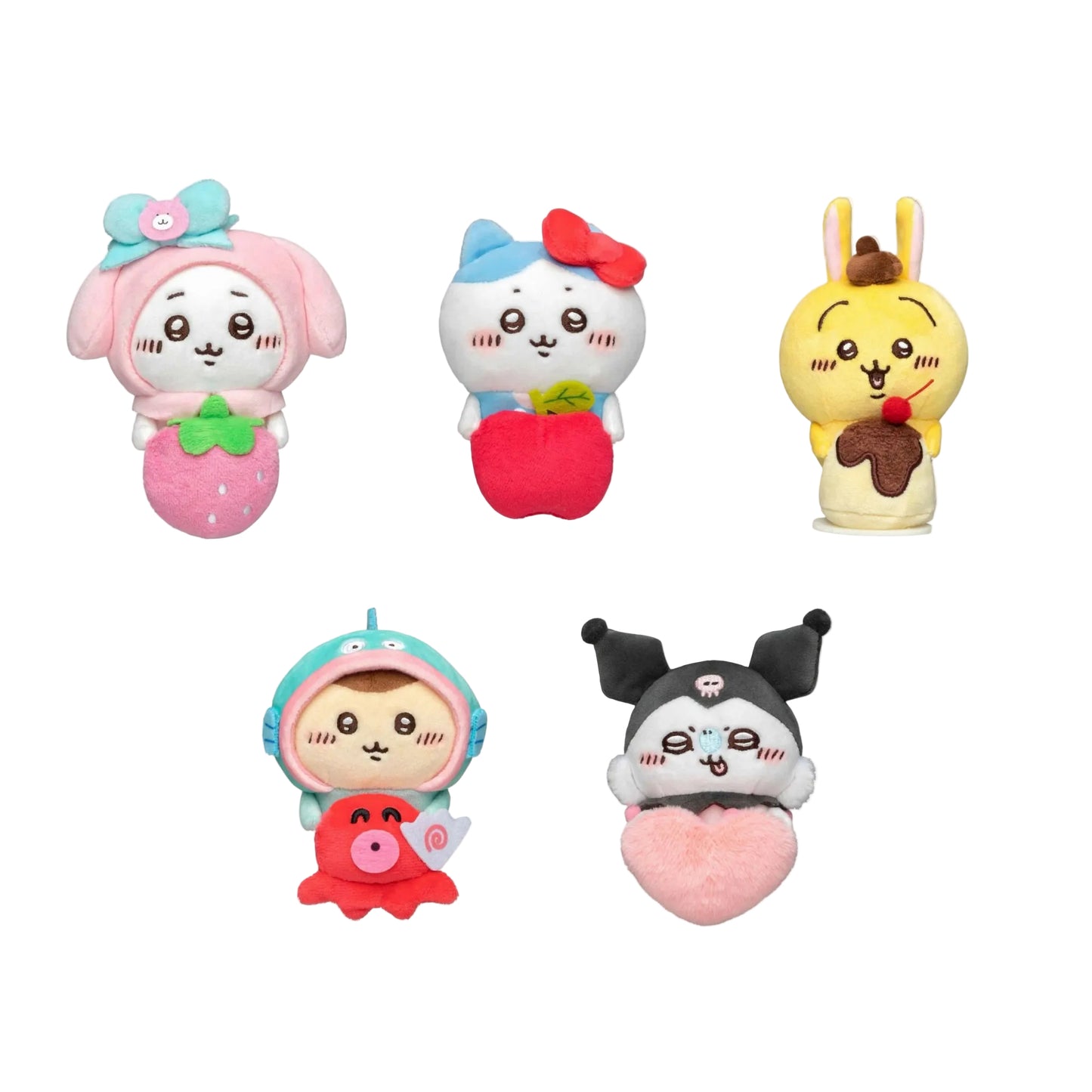 Chiikawa x Sanrio Characters Desktop Hang Plush