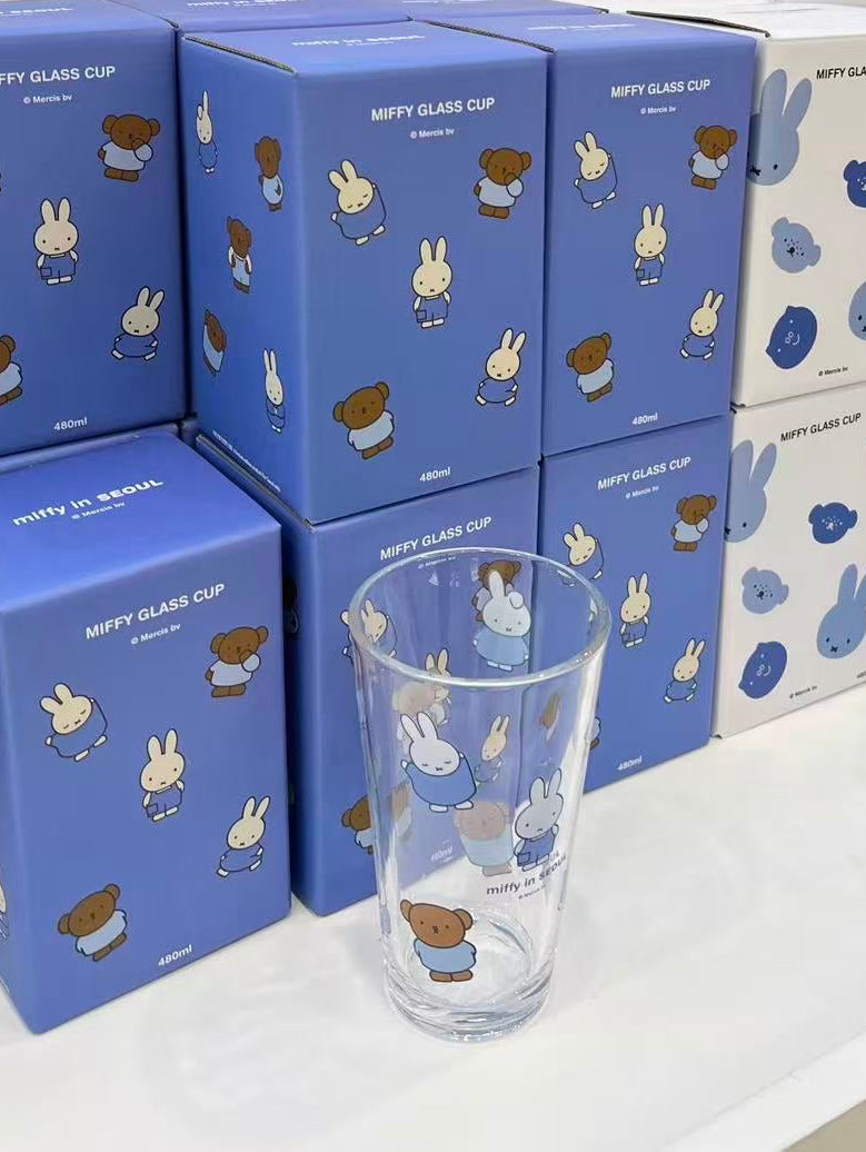 Miffy Korea | Miffy In Seoul Denim Edition Glass Cup