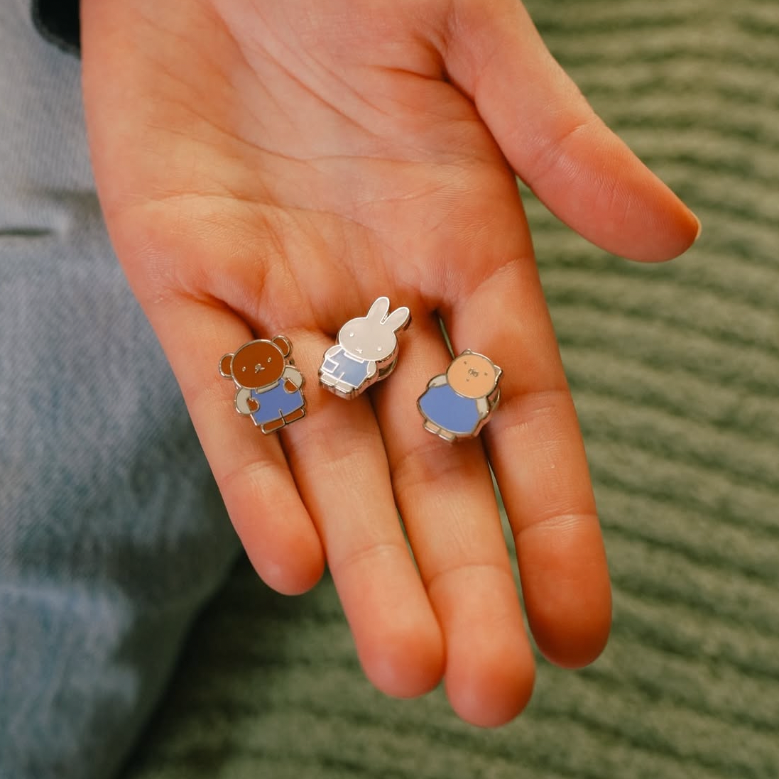 Miffy Korea | Miffy In Seoul Denim Edition Metal Badge