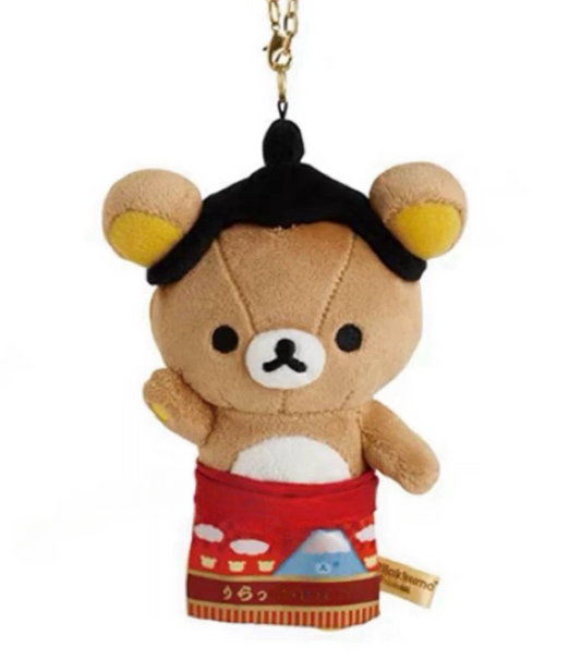 San-X | Rilakkuma Store Tokyo Station Store Limited | Tokyo Station Souvenir Hanging Plush Toy - Rilakkuma (Sumo)