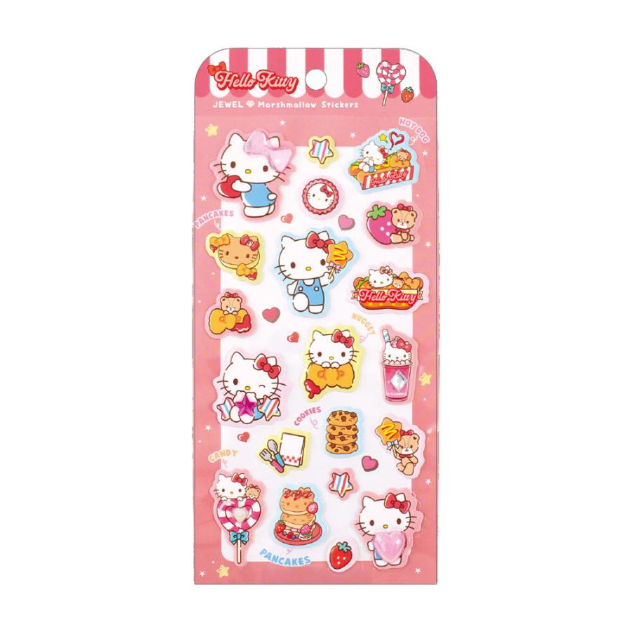 Sanrio | Sanrio Characters Jewel Marshmallow Sticker - Hello Kitty