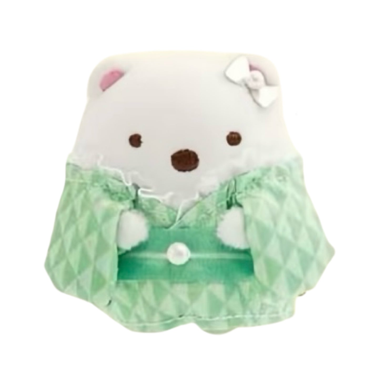 San-X | Sumikko Gurashi Kimono Hand-held Tenori Plush Toy - Polar Bear