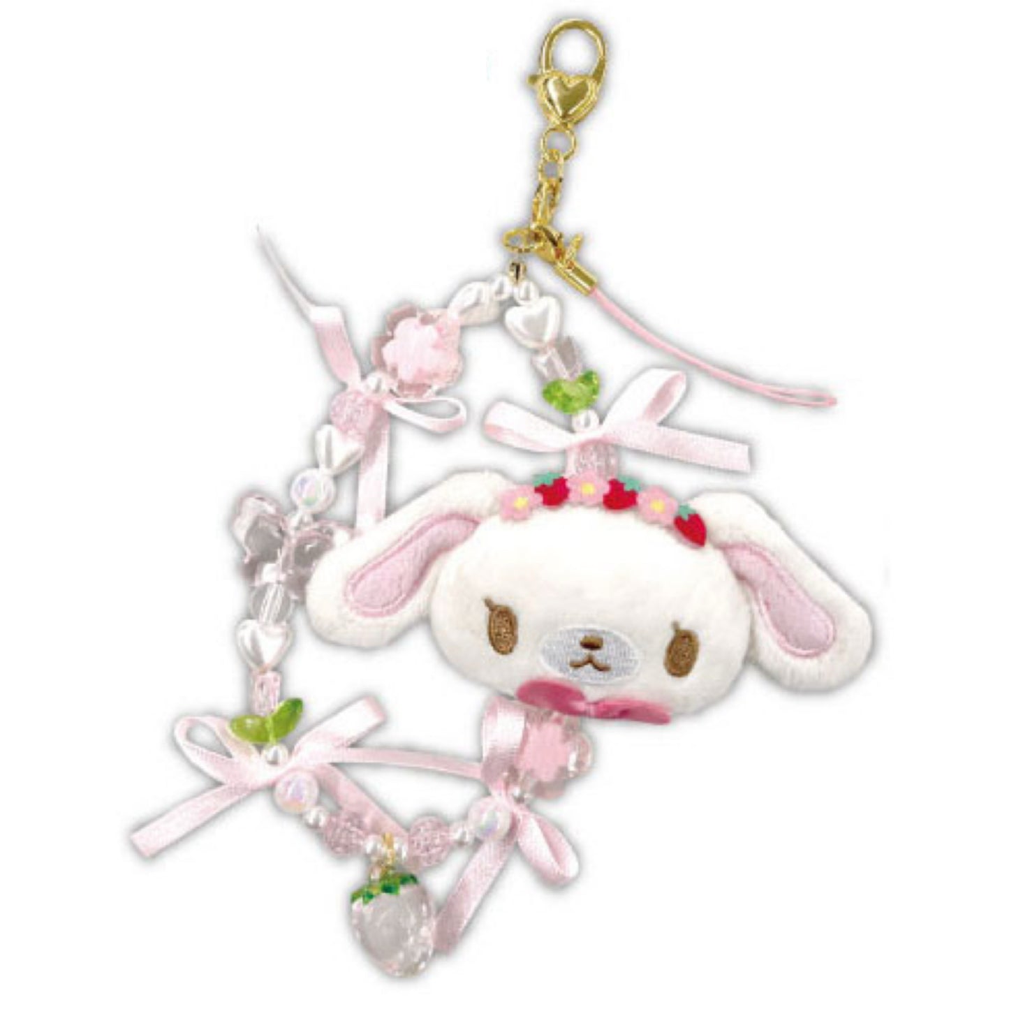 SPINNS x Sanrio | Sanrio Characters Sugar Bunny Mascot Phone Strap - Shirousa