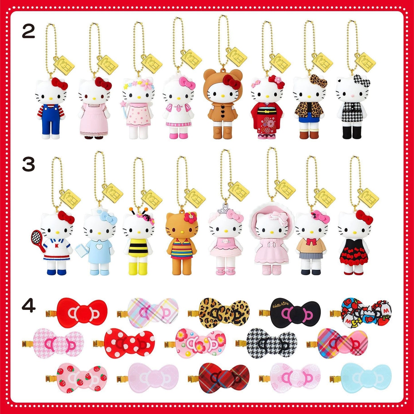 Sanrio | Hello Kitty 50th Anniversary | Tokyo Museum Exhibition Limited | Hair Clips Blind Box