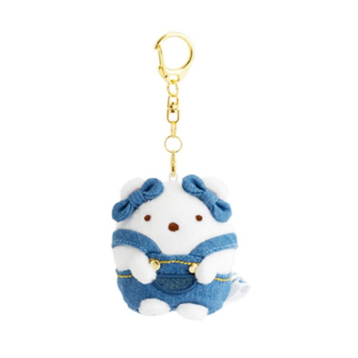 San-X | Sumikko Gurashi Denim House Karuizawa Store Limited Hanging Plush Toy - Polar Bear