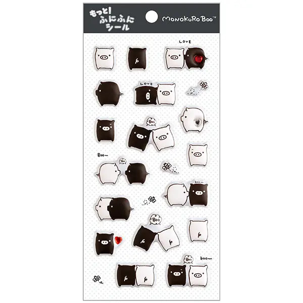San-X | San-X Universe Funifuni Sticker Sheet - Monokuro Boo