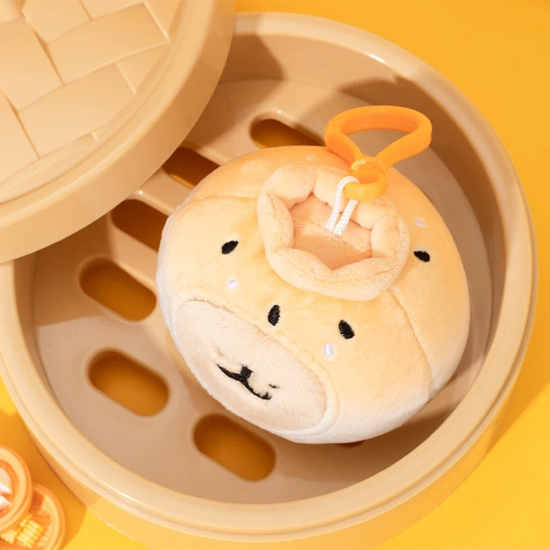 Maltese CHN | Maltese Line Puppy Dim Sum Plush Pendant - Little Golden Dumpling