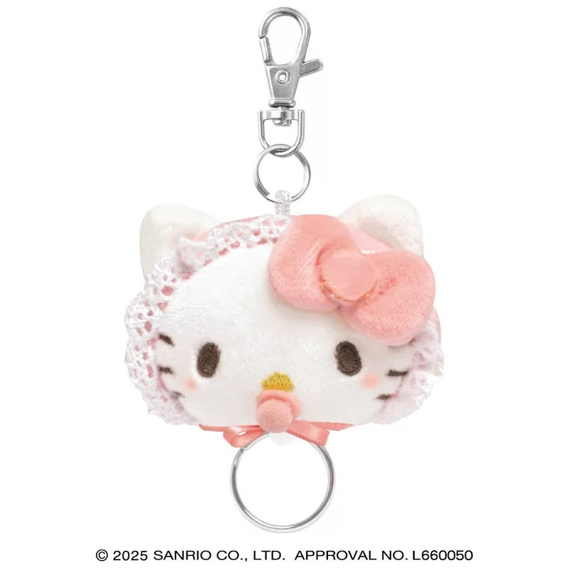 Sanrio | Sanrio Characters Baby Version Mascot Keychain With Reel - Hello Kitty