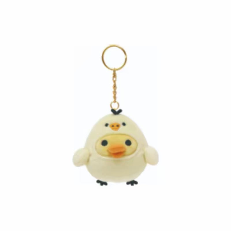 San-X | Rilakkuma Kiiroitori Outfit Plush Keychain