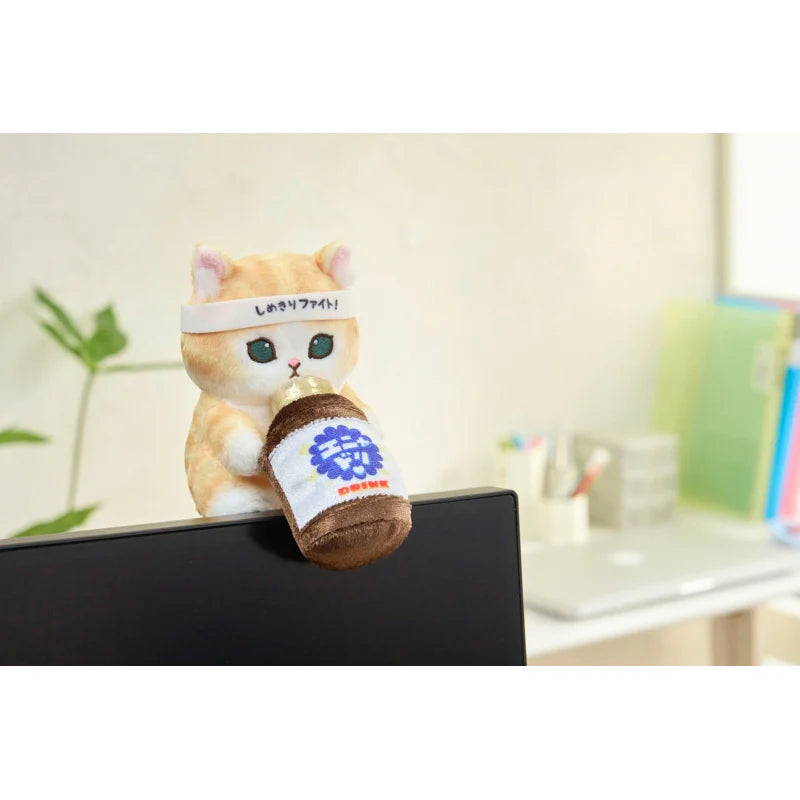 Mofusand | Mofusand Work! A Desktop Hungry Stuffed Toy (nutritional drink) Watched By Salaries.