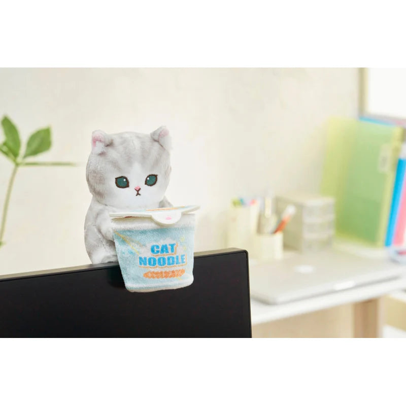Mofusand | Mofusand Work! A Desktop Hungry Stuffed Toy (cup noodles) Watched By Salaries.