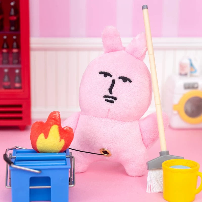 MY FRIEND RABBIT | Pink Rabbit On Fire Mascot Holder