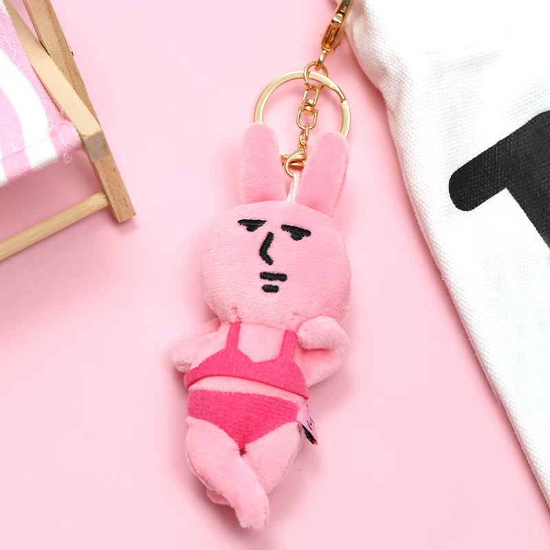 MY FRIEND RABBIT | Pink Rabbit Swim Wear Mascot Holder