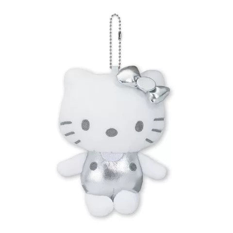 Sanrio Avail | Hello Kitty White & Shinny Mascot Charm - White & Silver