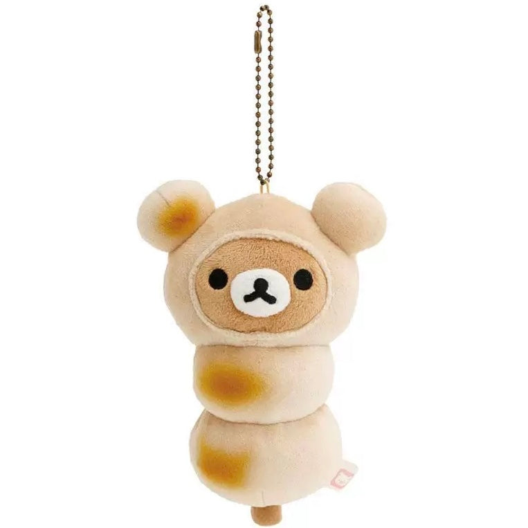 San-X | 'Rilakkuma Sābo (Tea House) Limited Edition | Rilakkuma Dango (Mochi) & Manju (Bun) Mascot Holder