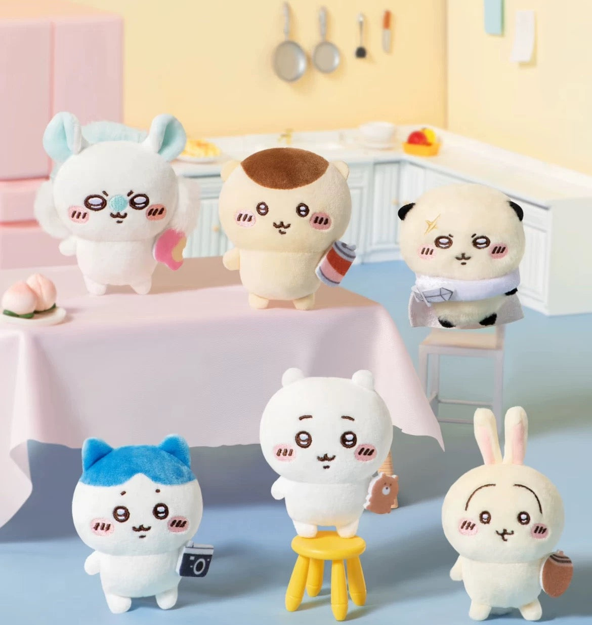 Miniso x Chiikawa | Chiikawa Plush Magnet Blind Box (6 Types)