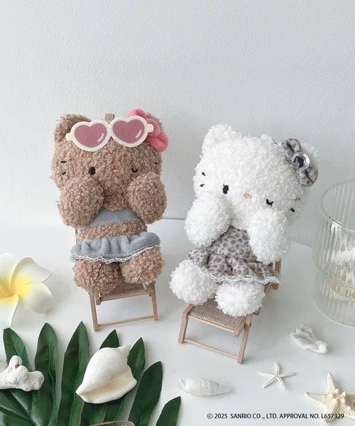 AS KNOW AS plus x Sanrio Characters Plush Keychain