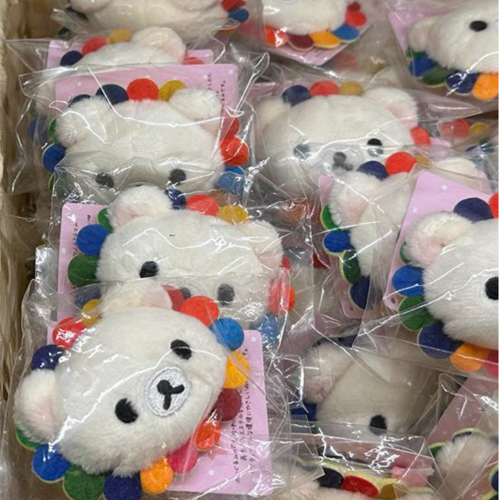 San-X | Rilakkuma Ensemble Tour Plush Badge - Korilakkuma