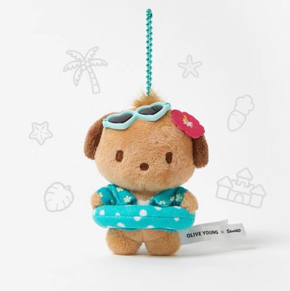 OLIVE YOUNG x Sanrio | Sanrio Characters Love Summer Tanned Mascot - Pochacco