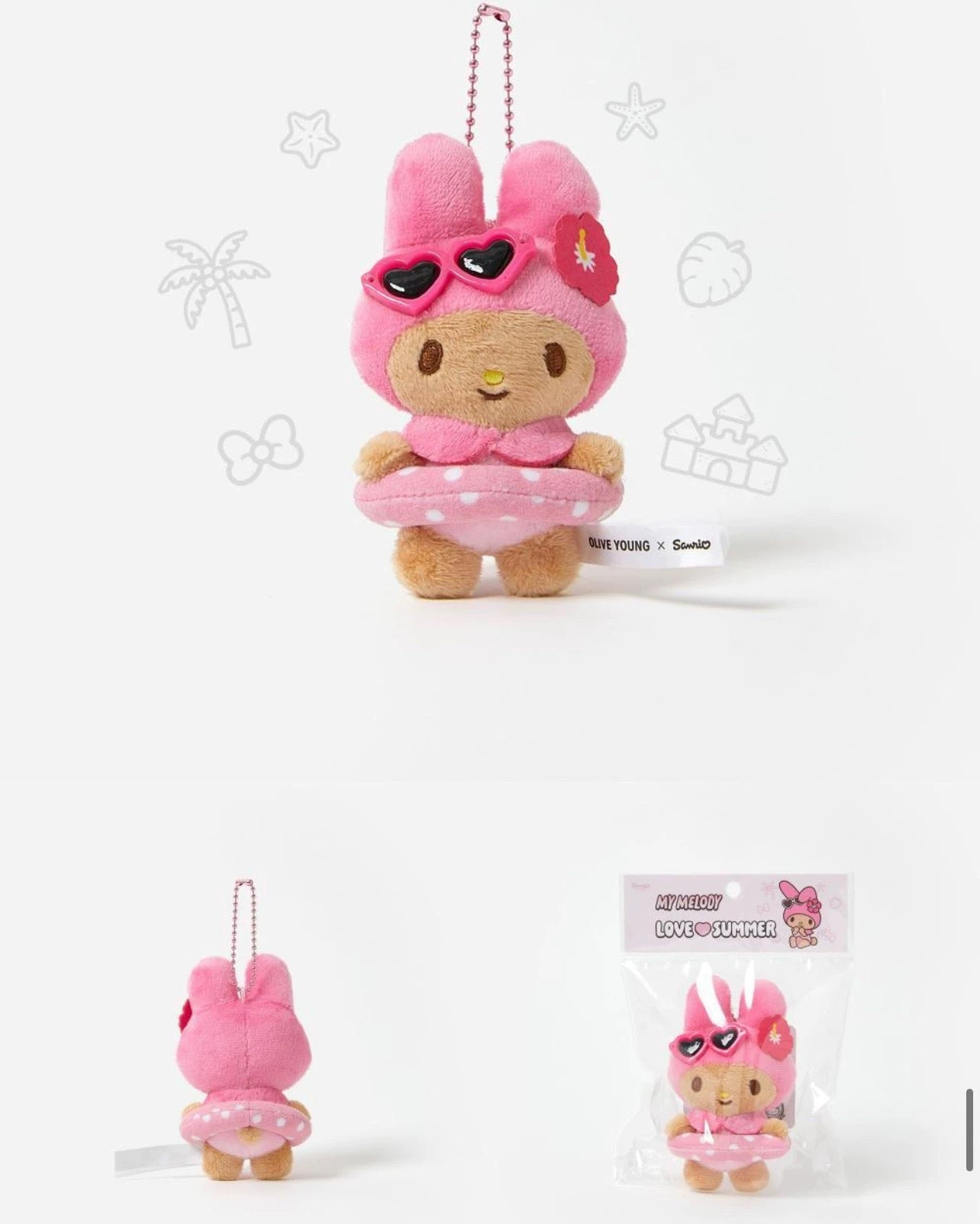 OLIVE YOUNG x Sanrio | Sanrio Characters Love Summer Tanned Mascot - My Melody