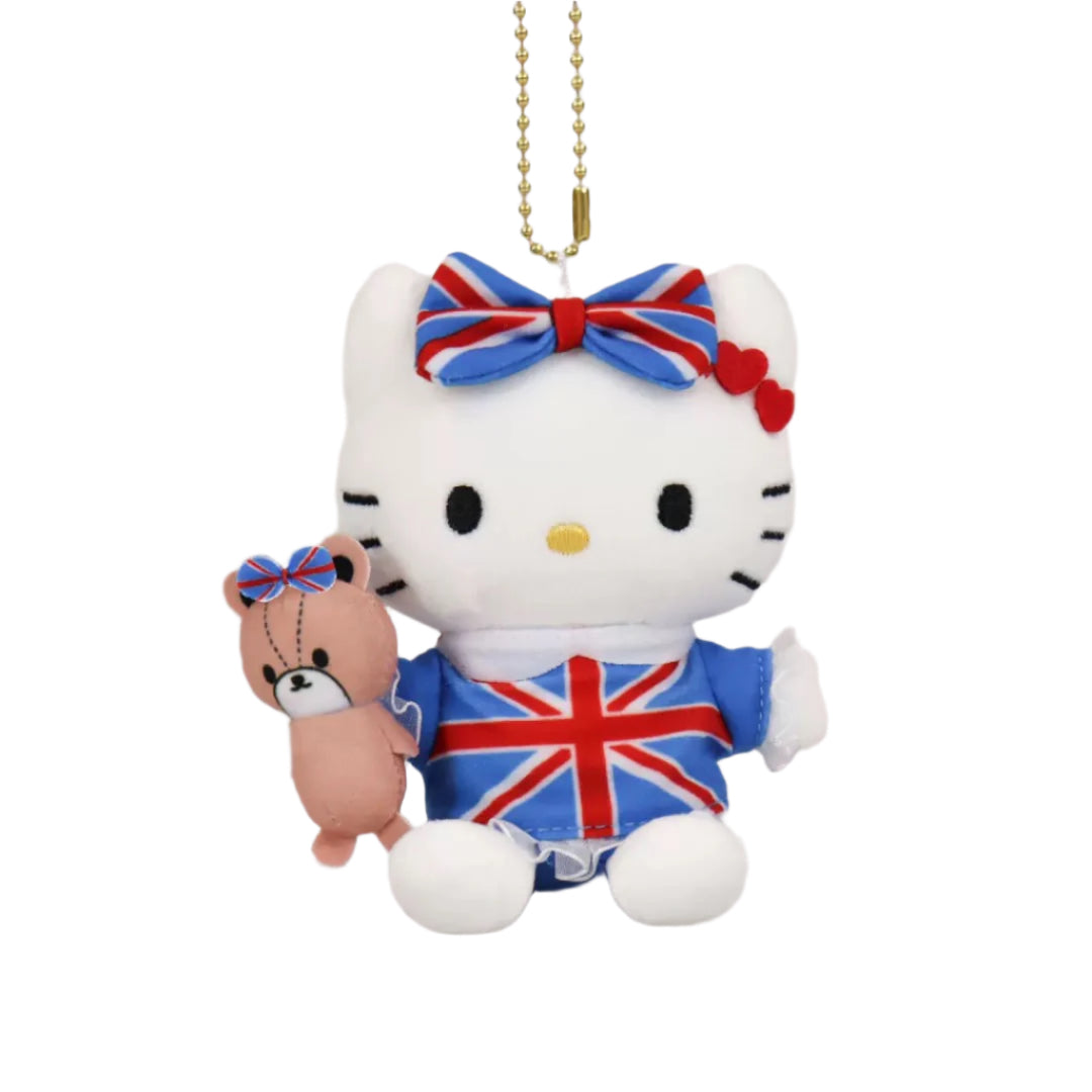 Sanrio | First Avenue Tokyo Station Limited | Hello Kitty England Plush Keychain