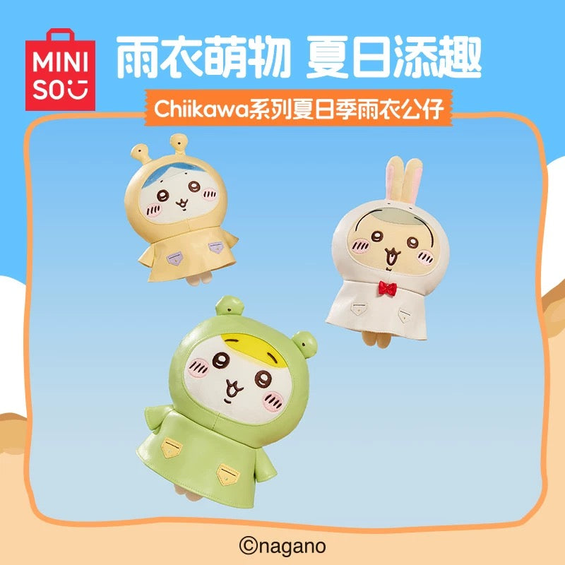 Miniso x Chiikawa | Chiikawa Summer Day Series Raincoat Plush - Usagi