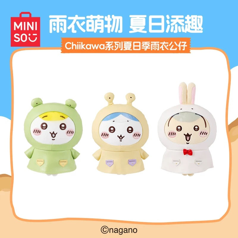 Miniso x Chiikawa | Chiikawa Summer Day Series Raincoat Plush - Usagi