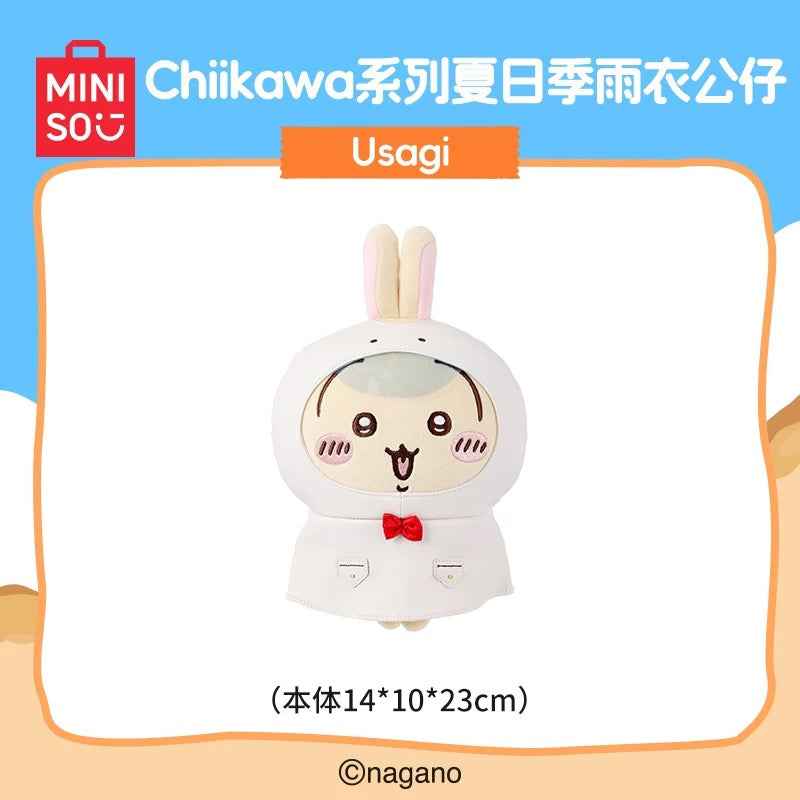 Miniso x Chiikawa | Chiikawa Summer Day Series Raincoat Plush - Usagi