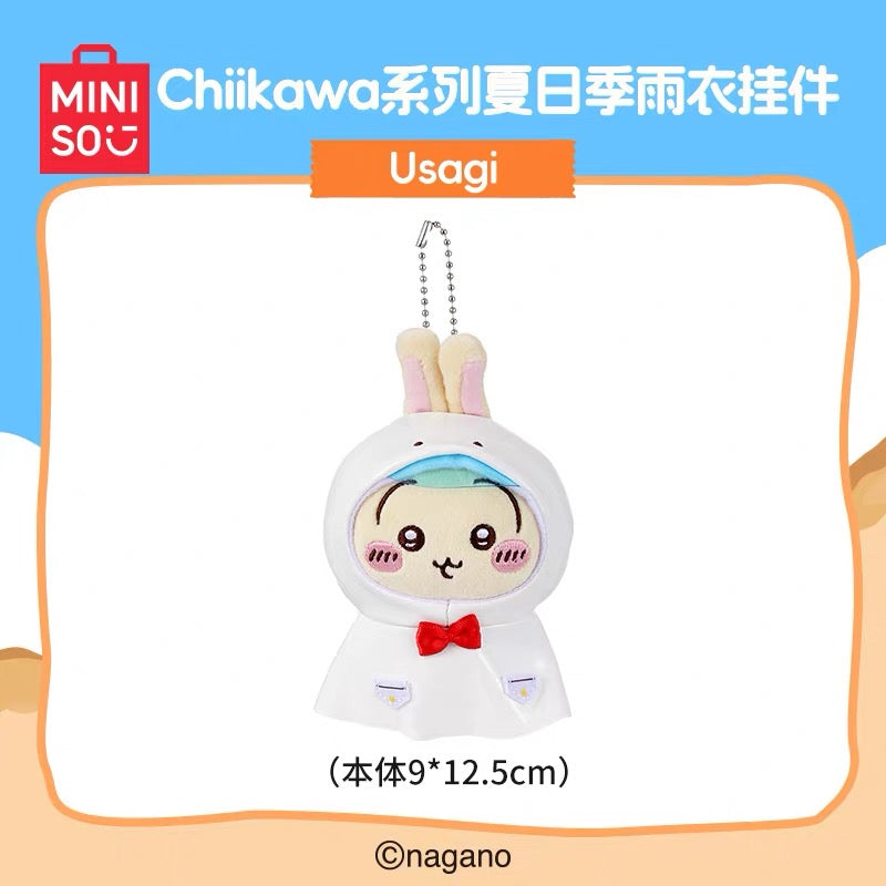 Miniso x Chiikawa | Chiikawa Summer Day Series Raincoat Mascot - Usagi