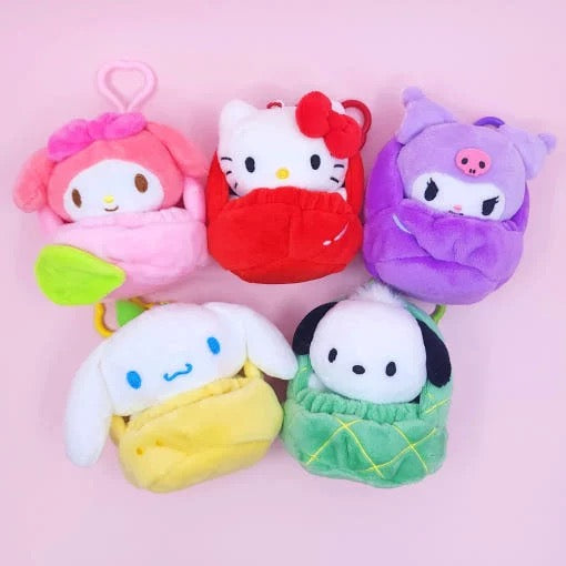 Sanrio Korea | Sanrio Fruit House Mascot Plush Keychain (Can be Seperated)