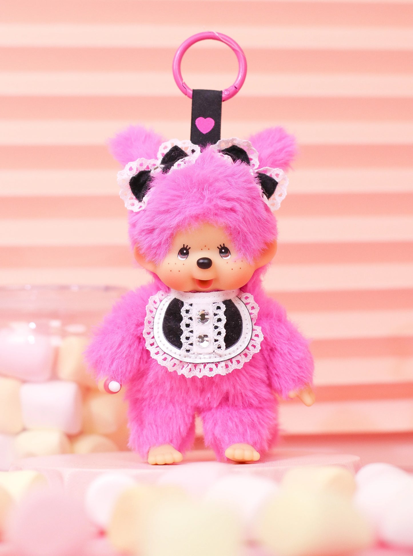 Monchhichi Global | Monchhichi Lace White Dress Plush Doll Charm - Chimutan