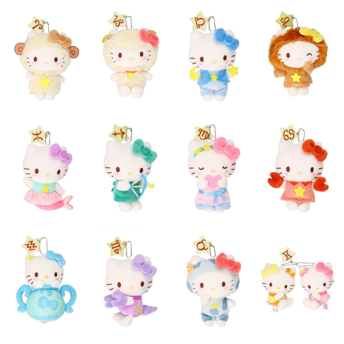 Sanrio Avail | 12 Zodiac Star Sign Collection Mascot Charm - Hello Kitty 01 Aries
