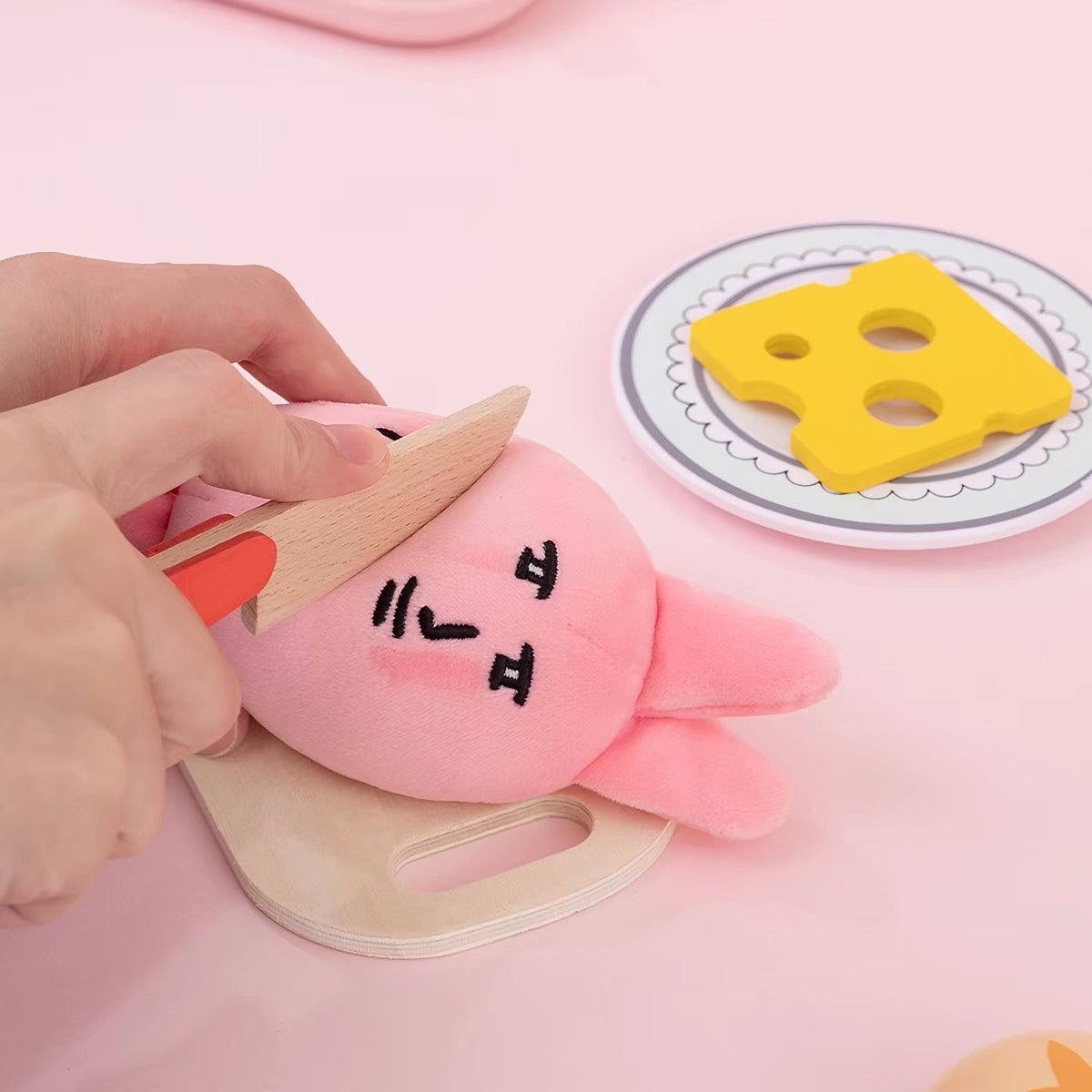 MY FRIEND RABBIT | Pink Rabbit Squishy Mascot Keychain S - Classic (Pinch no Sound)