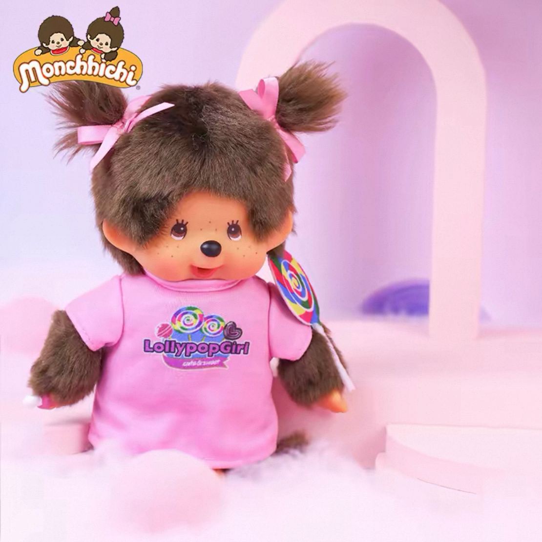 Monchhichi Global | Monchhichi Lollipop Plush Toy (Girl)