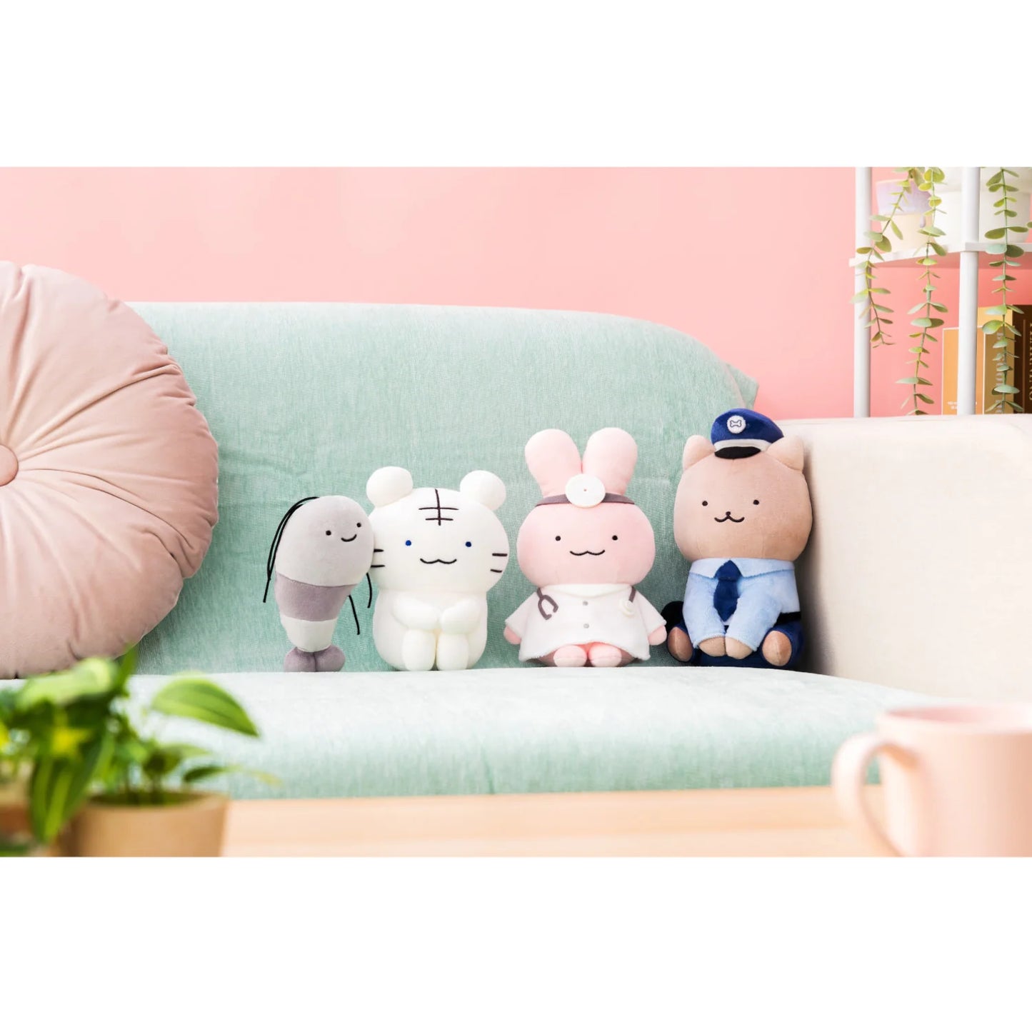 White Tiger and Black Tiger Plush - White Tiger