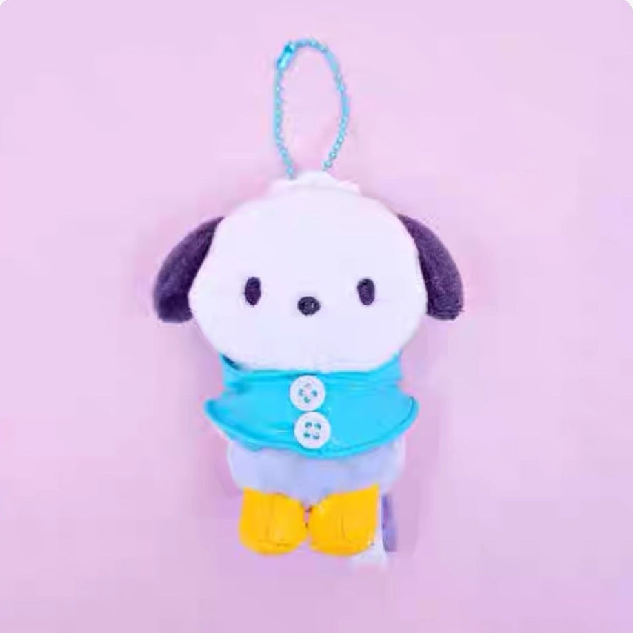 Sanrio Korea | Sanrio Raincoat Plush Keychain