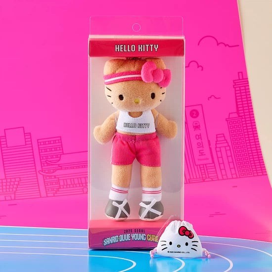 OLIVE YOUNG x Sanrio | Sanrio Characters Cutie Run Tanned Mascot - Long-Leg Hello Kitty