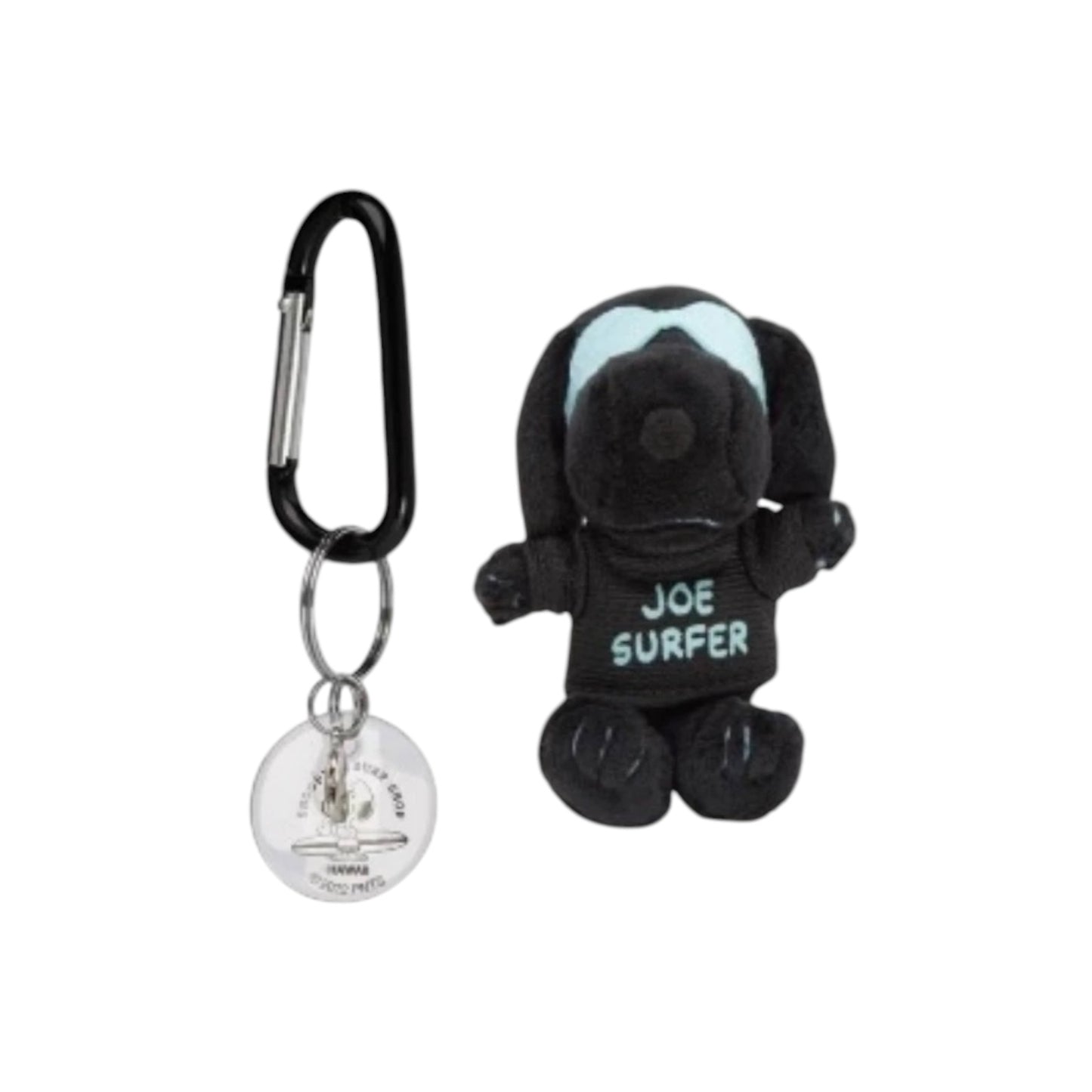 PEANUTS | SNOOPY'S SURF SHOP | Surf Mascot Snap Ring With Carabiner - Snoopy Shadow