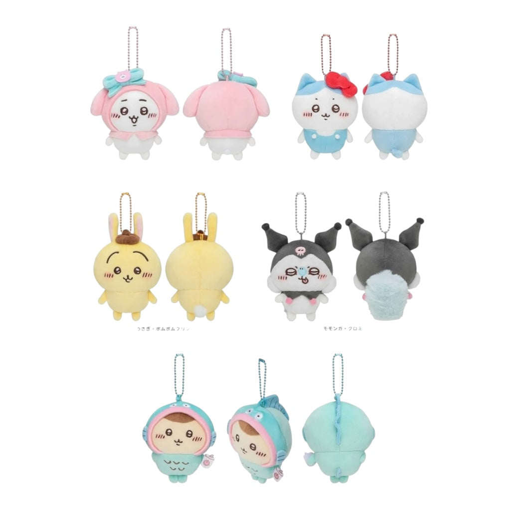 Chiikawa x Sanrio Characters Mascot Holder