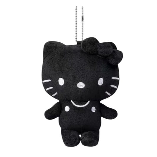 Sanrio Avail | Hello Kitty Classic Mascot Charm - Black with White Stitch (New Version without 50th Strip)