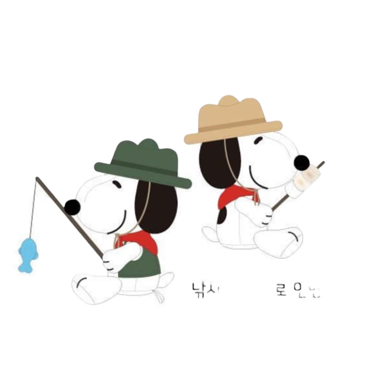 PEANUTS | SNOOPY CAMP HOUSE Korea Plush Doll - Fishing