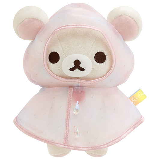 San-X |  Rilakkuma Rainy Day to Sunny Theme - Stuffed Toy -  Raincoat Korilakkuma MO98101